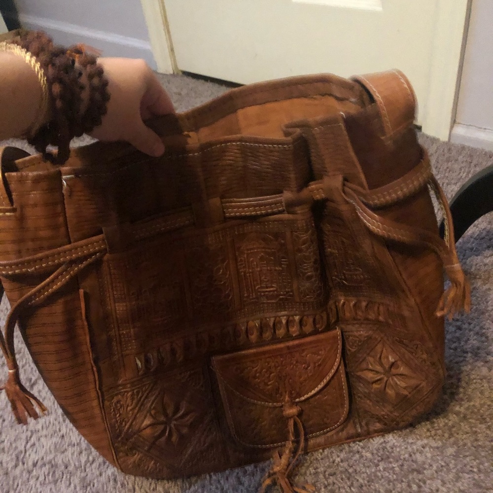 one of a kind handmade moroccan bag